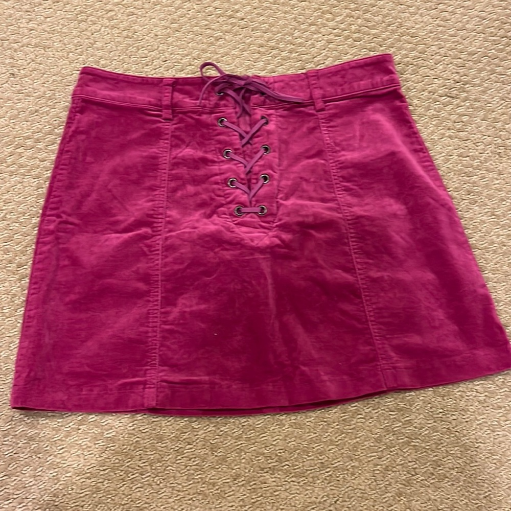 Forever 21 Magenta Suede Mini Skirt